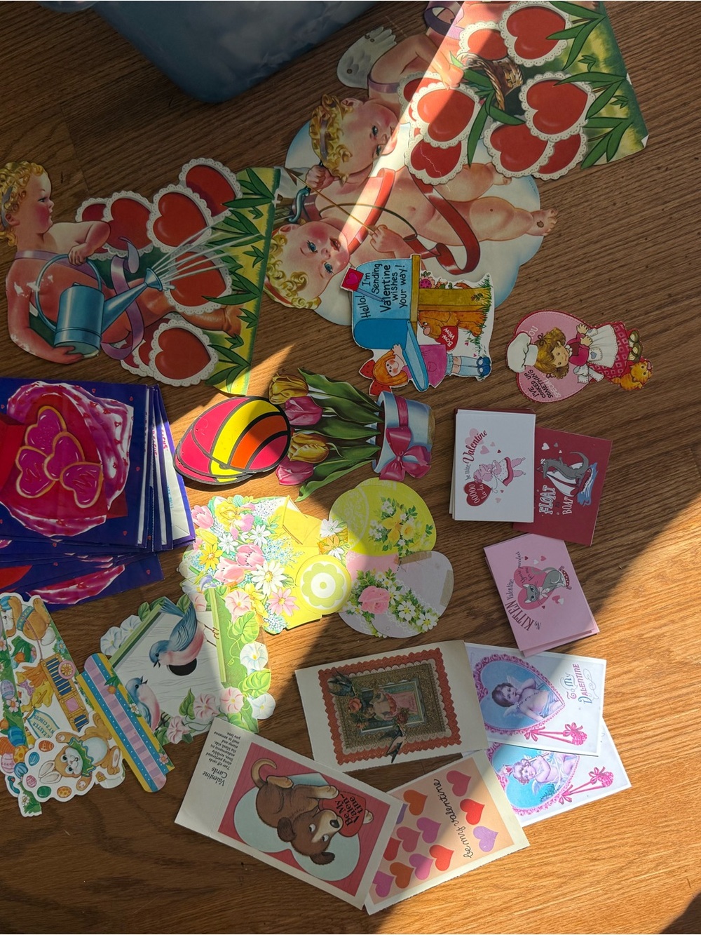 Vintage Valentine’s Day & Easter ephemera / decor